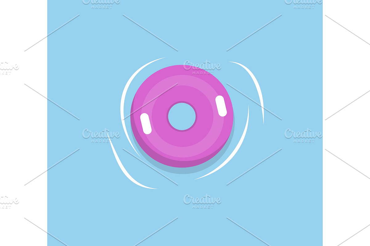 Lifebuoy or Lifesaver Isolated Pink in Illustrations - product preview 8