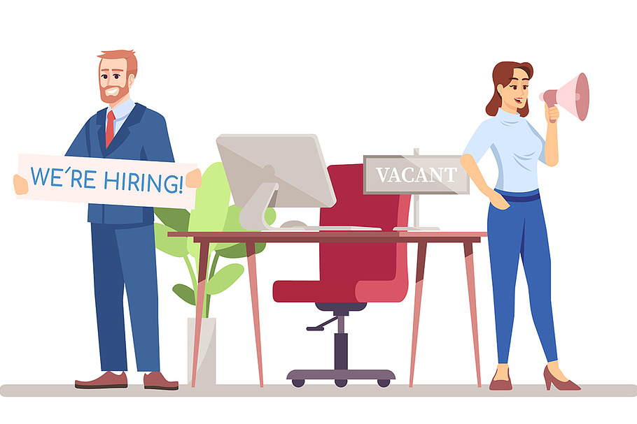 HR managers looking for worker in Illustrations - product preview 8