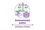 Environmental justice concept icon
