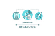 Science books concept icon