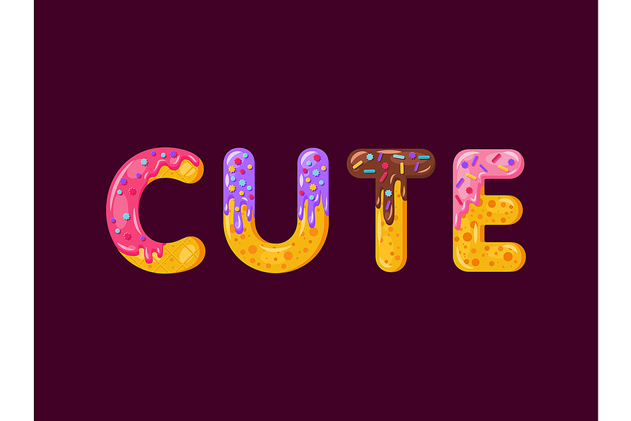 Cute biscuit vector lettering in Add-Ons - product preview 8