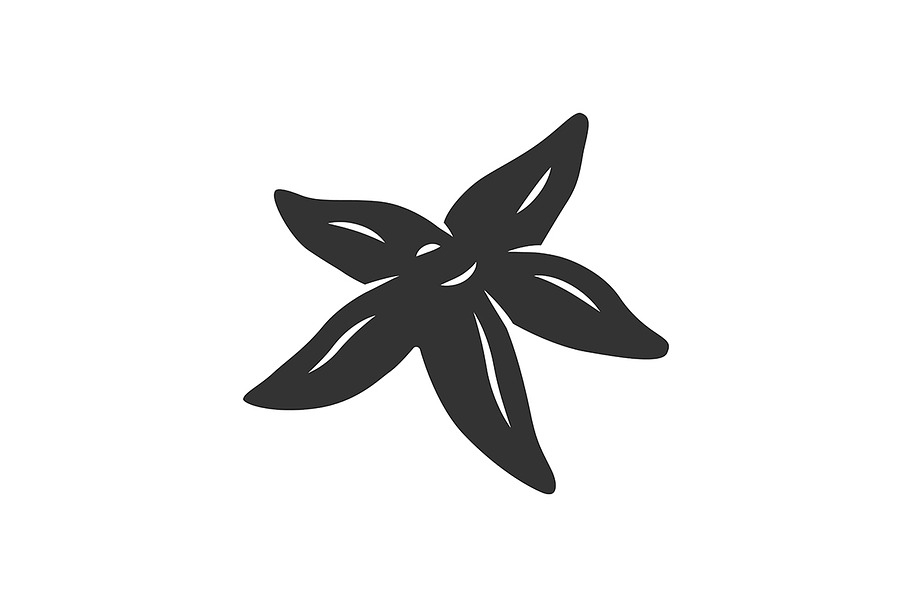 Starfish glyph icon in Icons - product preview 8