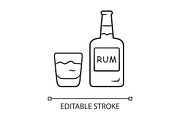 Rum linear icon