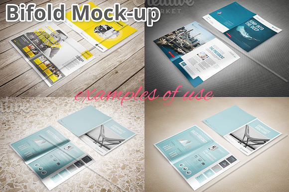Bifold Brochure Mockup in Print Mockups - product preview 1