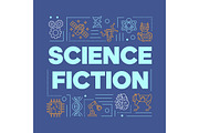 Science fiction word concepts banner
