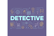 Detective word concepts banner