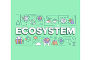 Ecosystem word concepts banner
