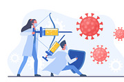 Doctors fighting with coronavirus