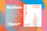 70% Off Radiate-Sans Font Family