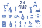 Laundry  flat icons