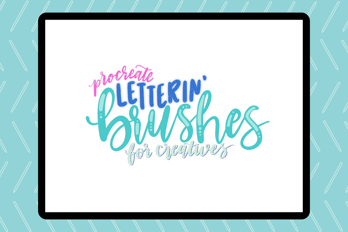 Modern Procreate Lettering Brushes in Add-Ons - product preview 8
