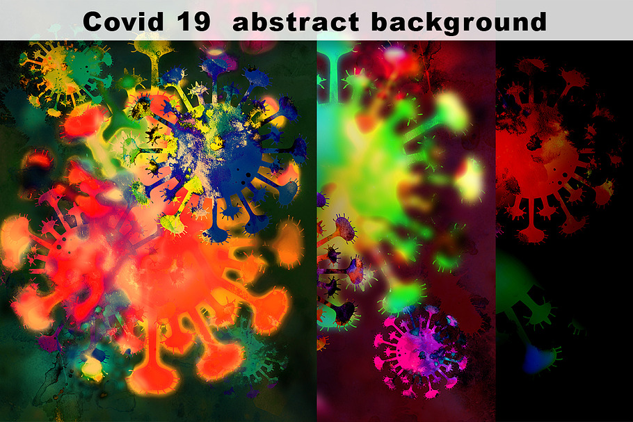 Covid 19 abstract background  in Textures - product preview 8