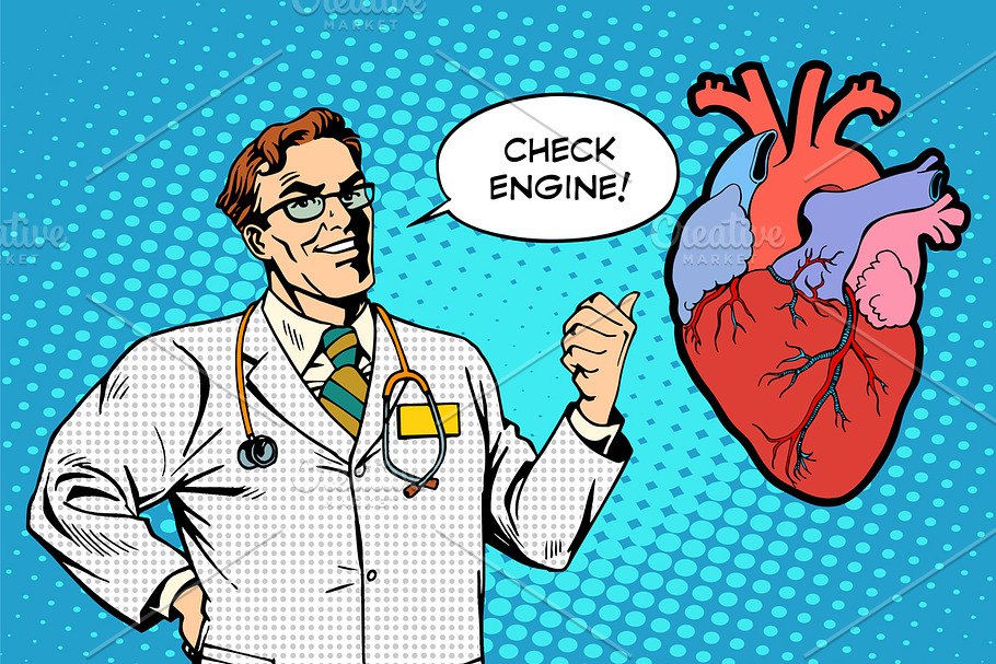 Check engine doctor medicine heart