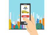 Mobile Call to Taxi Service