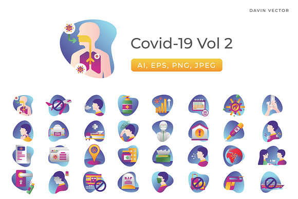 Covid-19 Icons Bundle in Icons - product preview 8
