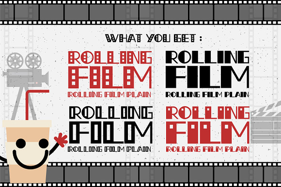 Rolling Film in Display Fonts - product preview 1