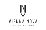 N V Letter Logo NV Monogram Wedding