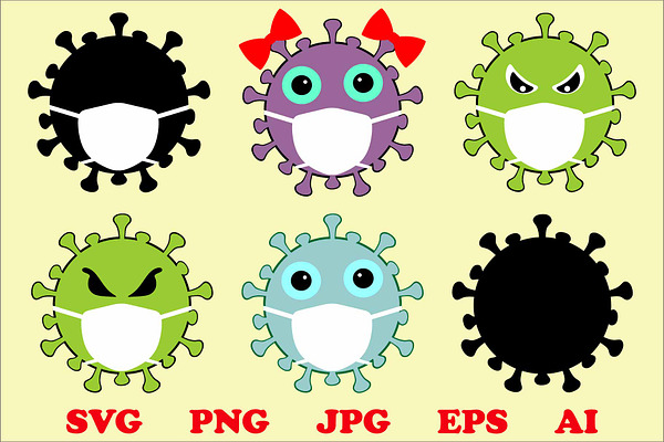 Coronavirus covid19 virus svg png