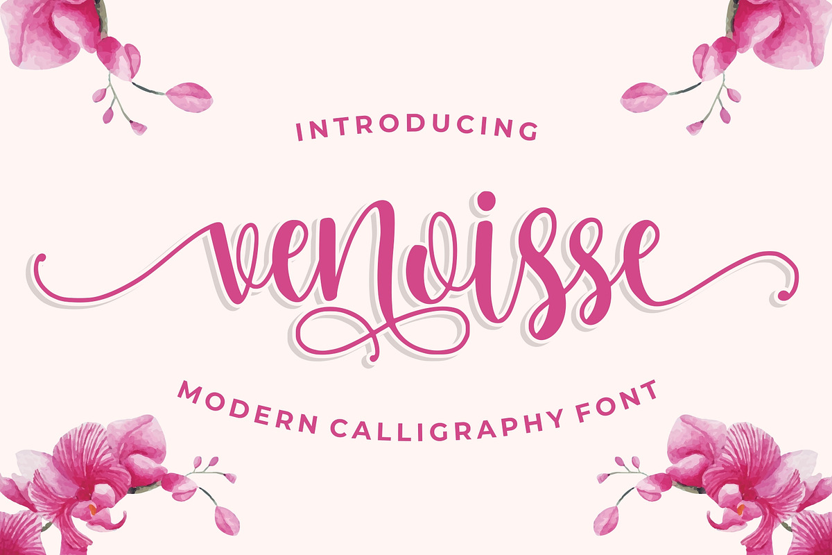 Venoisse - Modern Calligraphy in Script Fonts - product preview 8