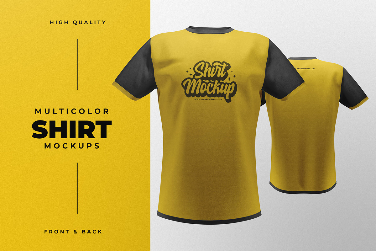 Short Sleeve T-Shirt Mockups in Branding Mockups - product preview 8