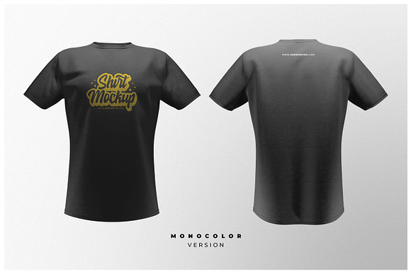 Short Sleeve T-Shirt Mockups in Branding Mockups - product preview 1