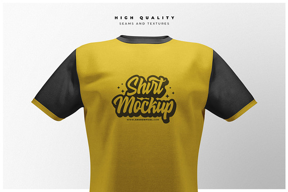 Short Sleeve T-Shirt Mockups in Branding Mockups - product preview 4