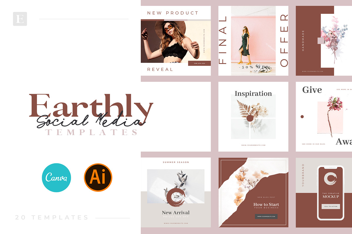 Earthly - Social Media Templates in Facebook Templates - product preview 8