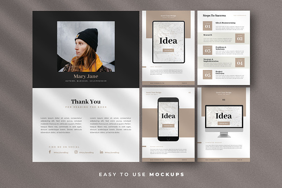 Minimal Ebook Templates For Canva in Magazine Templates - product preview 4