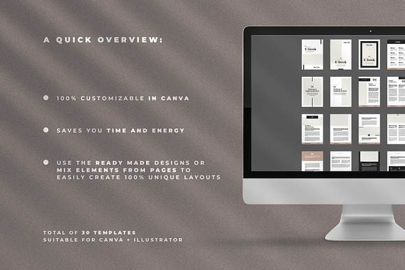Minimal Ebook Templates For Canva in Magazine Templates - product preview 8