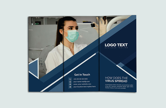 Medical Healthcare Trifold Brochure in Brochure Templates - product preview 3