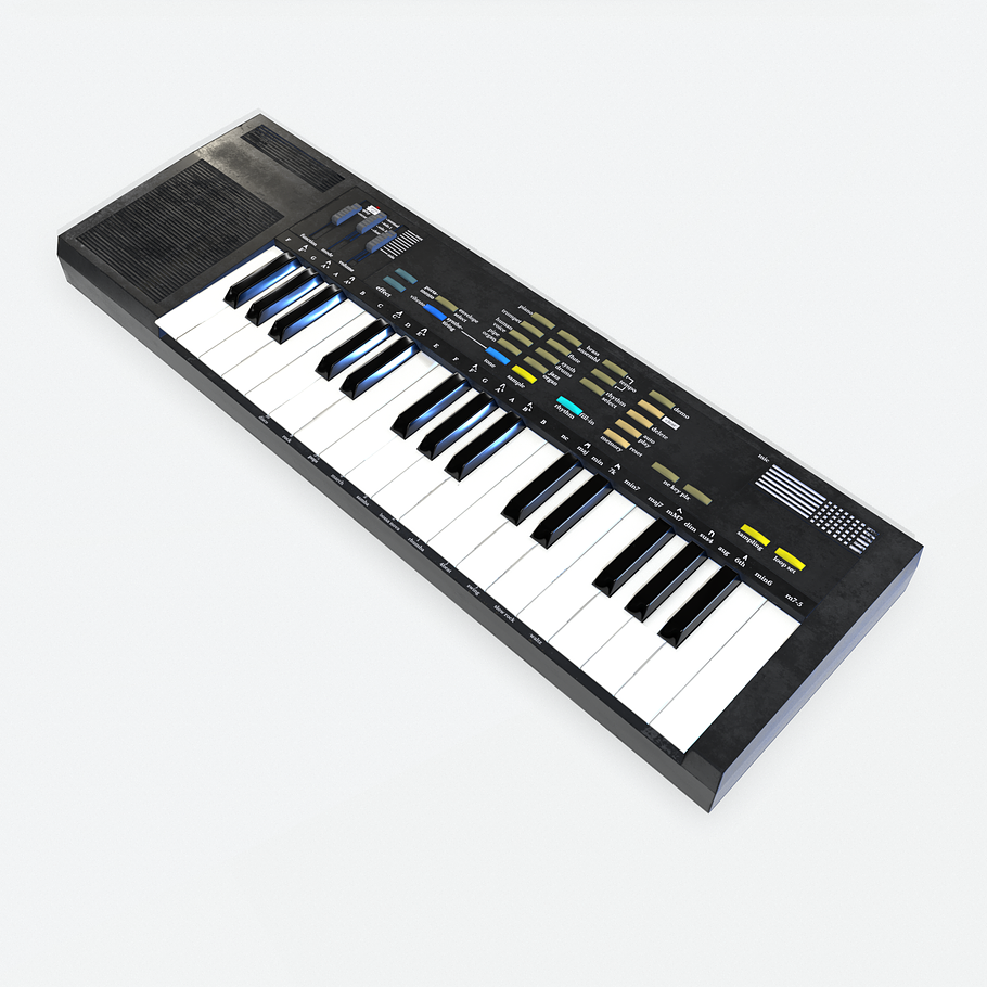 Synthesizer PBR Low Poly in Electronics - product preview 2