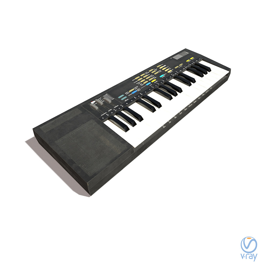 Synthesizer PBR Low Poly in Electronics - product preview 7