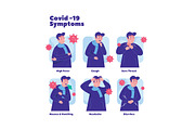 Covid-19 Symptoms Illustration