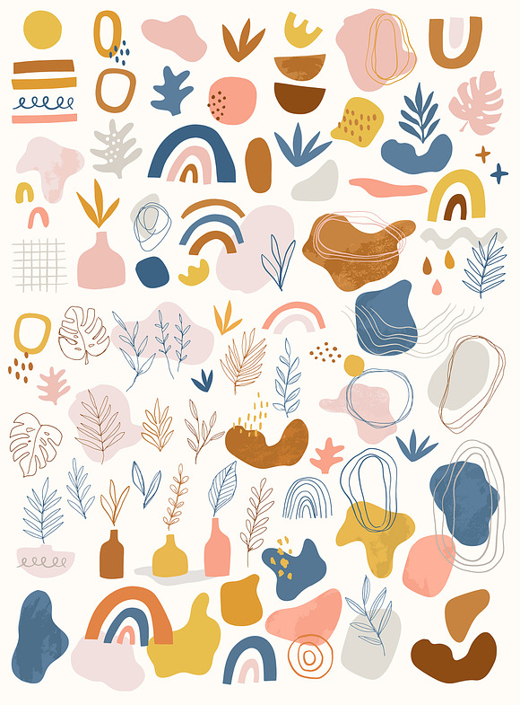 Abstract Organic Shapes Collection in Illustrations - product preview 1