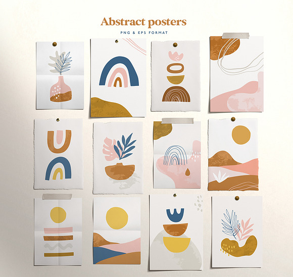 Abstract Organic Shapes Collection in Illustrations - product preview 3