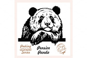 Peeking Pensive Panda - Funny Panda