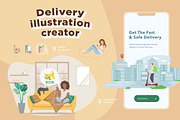 Delivery illustration creator