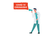 Doctor hospital staff coronavirus.
