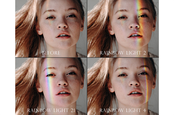 Rainbow light leak overlays in Add-Ons - product preview 1