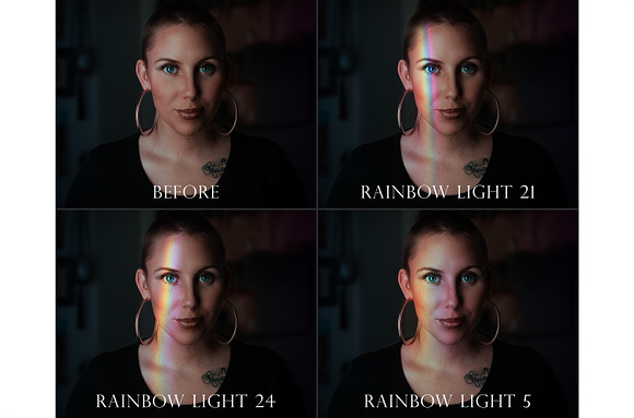 Rainbow light leak overlays in Add-Ons - product preview 2
