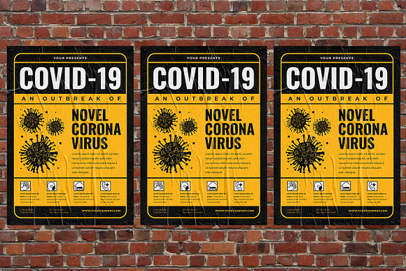 Slow The Spread Covid-19 in Flyer Templates - product preview 2