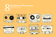 cassette illustrations