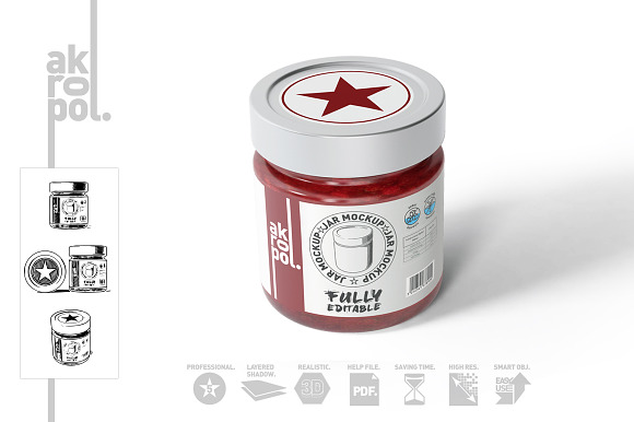 Jar Mock Up in Product Mockups - product preview 1