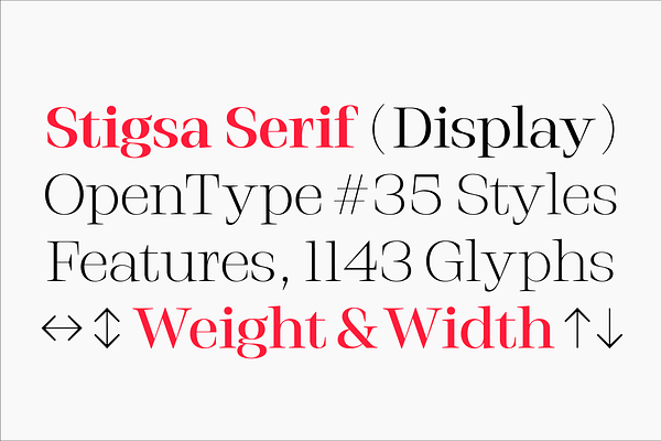 Stigsa Display Font Family - 80% Off