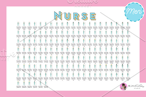 Nurse | Vector Bundle in Illustrations - product preview 4