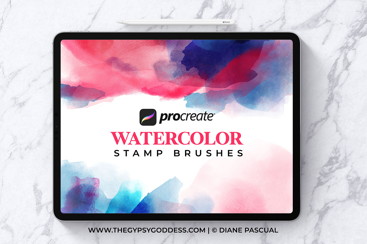 Procreate Watercolor Stamp Brushes