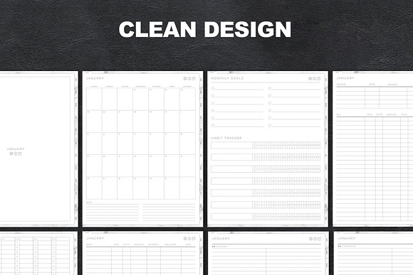 2020 Dated Digital Planner in Stationery Templates - product preview 2