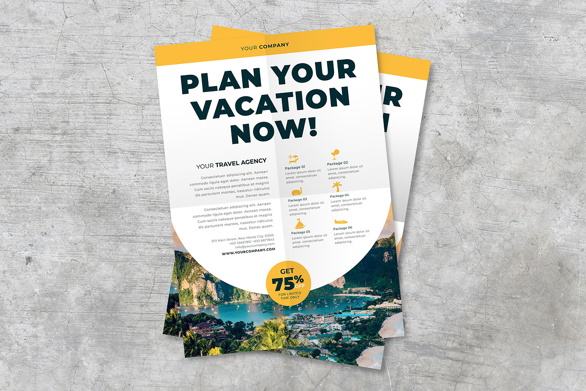 Plan Your Vacation Now in Flyer Templates - product preview 8