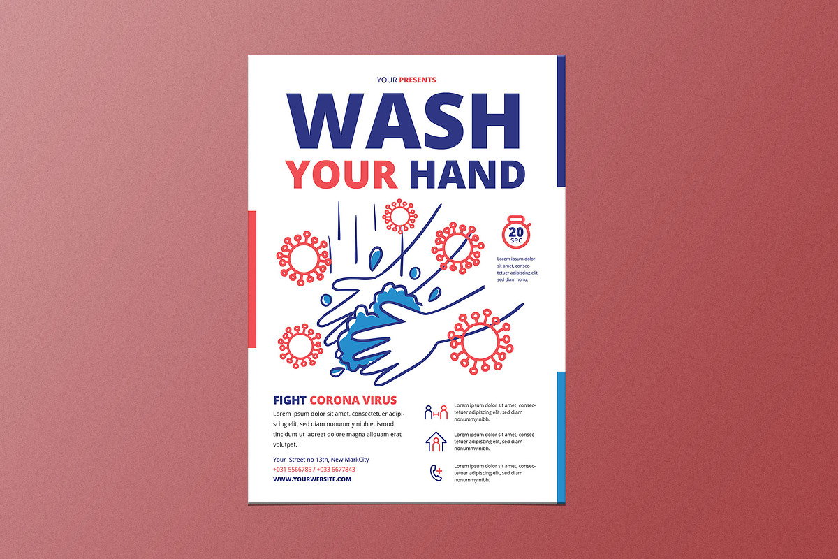 Wash Your Hand in Flyer Templates - product preview 8