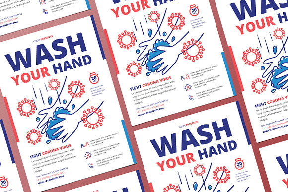 Wash Your Hand in Flyer Templates - product preview 1